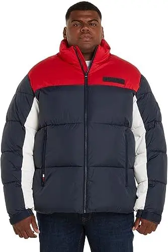 Produktbild: Tommy Hilfiger Herren BT-New York Puffer Jacket-B MW0MW34093 Gewebte Jacken, Blau (RWB Colourblock), XXL