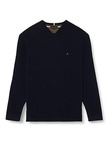 Produktbild: Tommy Hilfiger Herren BT-PIMA ORG CTN Cashmere CN-B MW0MW34104 Pullover, Blau (Desert Sky), XXL