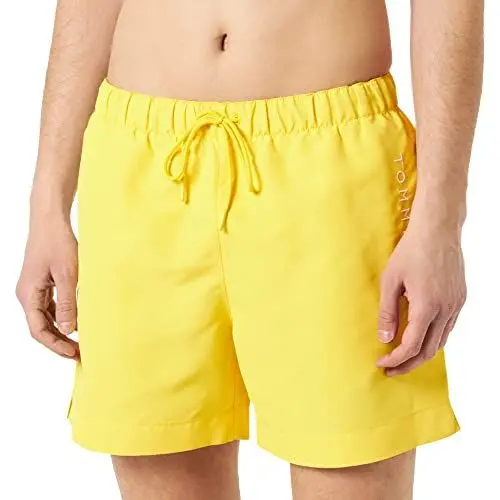 Produktbild: Tommy Hilfiger Herren Badehose Medium Drawstring Lang, Gelb (Vivid Yellow), L