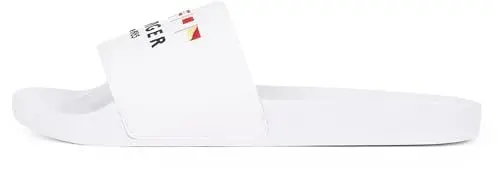 Produktbild: Tommy Hilfiger Herren Badeschuhe Flags mit Logo, Weiß (White), 46