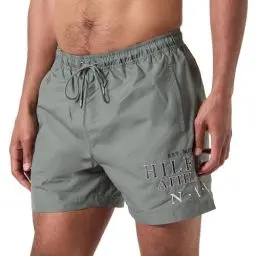 Produktbild: Tommy Hilfiger Herren Badeshorts Medium Drawstring Mittellang, Mehrfarbig (Stonewash Green), S
