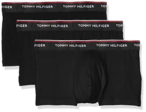 Produktbild: Tommy Hilfiger Herren Boxershorts Low Rise Trunks aus Baumwolle, Schwarz (Black), XL