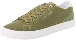 Produktbild: Tommy Hilfiger Herren Canvas Sneaker Low Summer Sneaker, Grün (Mash Green), 43