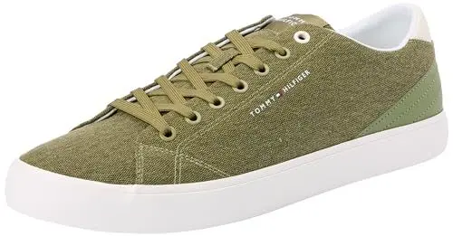 Produktbild: Tommy Hilfiger Herren Canvas Sneaker Low Summer Sneaker, Grün (Mash Green), 43