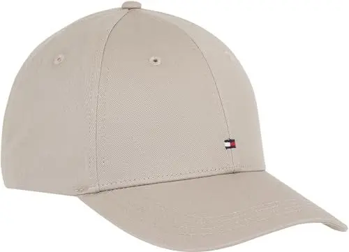 Produktbild: Tommy Hilfiger Herren Cap Th Flag Cotton 6 Panel Cap Basecap, Beige (Smooth Taupe), Onesize