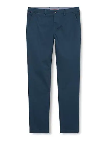Produktbild: Tommy Hilfiger Herren Chino Bleecker Printed Structure Stretch, Blau (Desert Sky), 33W / 34L