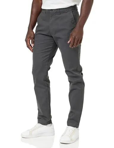Produktbild: Tommy Hilfiger Herren Chino Harlem Essential Twill Stretch, Grau (Dark Ash), 34W / 36L