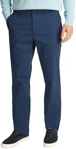 Produktbild: Tommy Hilfiger Herren Chino Hose Denton Satin Straight Fit, Blau (Aegean Sea), 31W/32L