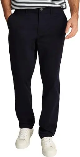 Produktbild: Tommy Hilfiger Herren Chino Hose Denton Satin Straight Fit, Blau (Desert Sky), 34W/32L