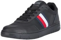 Produktbild: Tommy Hilfiger Herren Court Sneaker Low Top, Schwarz (Black), 45