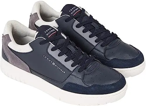 Produktbild: Tommy Hilfiger Herren Cupsole Sneaker Basket Core Schuhe, Blau (Desert Sky), 44