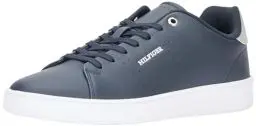 Produktbild: Tommy Hilfiger Herren Cupsole Sneaker Court Cup Leather Schuhe, Blau (Desert Sky), 46 EU
