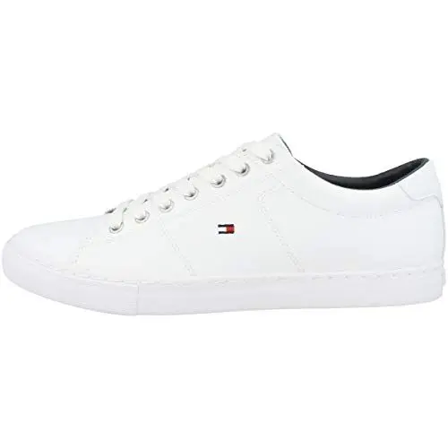 Produktbild: Tommy Hilfiger ESSENTIAL LEATHER SNEAKER Cupsole Sneaker Herren, Weiß (White), 45 EU