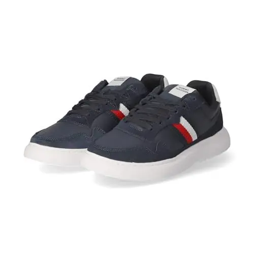 Produktbild: Tommy Hilfiger Herren Cupsole Sneaker Schuhe, Blau (Desert Sky), 44 EU