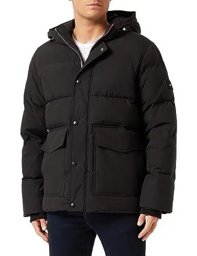 Produktbild: Tommy Hilfiger Herren Daunenjacke Winter, Schwarz (Black), S