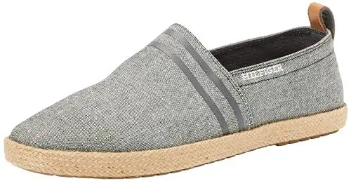 Produktbild: Tommy Hilfiger Herren Espadrilles Stoffschuhe, Schwarz (Black), 44