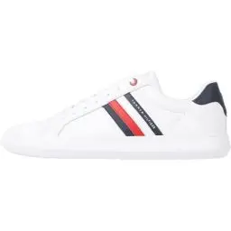 Produktbild: Tommy Hilfiger ESSENTIAL LEATHER CUPSOLE Cupsole Sneaker Herren, Weiß (White), 44 EU