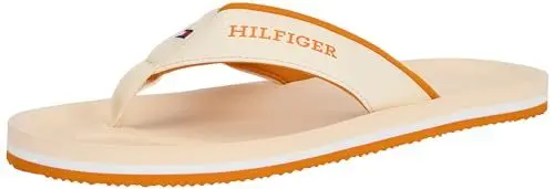 Produktbild: Tommy Hilfiger Herren Flip Flops Comfort Beach Sandal Zehentrenner, Weiß (Calico), 42