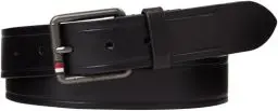 Produktbild: Tommy Hilfiger Herren Gürtel Casual 3.5 Ledergürtel, Schwarz (Black), 80