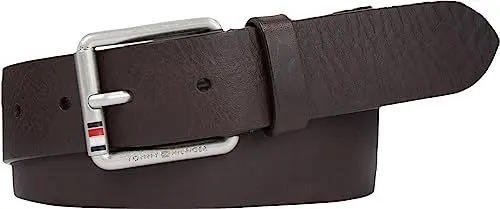 Produktbild: Tommy Hilfiger Herren Gürtel Casual 3,5 cm Ledergürtel, Braun (Testa Di Moro), 90