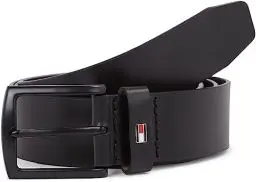 Produktbild: Tommy Hilfiger Herren Gürtel Denton Matte 3.5 Ledergürtel, Schwarz (Black), 115