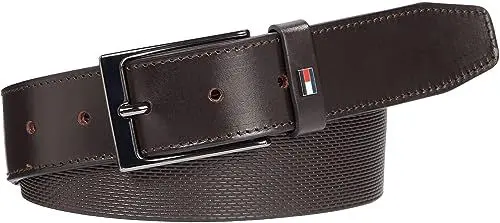 Produktbild: Tommy Hilfiger Herren Gürtel Layton 3,5 cm Ledergürtel, Braun (Testa Di Moro), 105