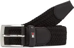 Produktbild: Tommy Hilfiger Herren Gürtel New Adan Belt 3,5 cm Stoffgürtel, Schwarz (Black), 90 cm