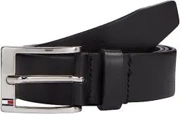 Produktbild: Tommy Hilfiger Herren Gürtel New Aly Belt Ledergürtel, Schwarz (Black), 95
