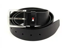 Produktbild: Tommy Hilfiger Herren Gürtel New Denton Belt 4,0 cm Ledergürtel, Schwarz (Black), 115 cm