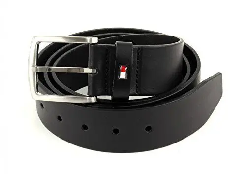 Produktbild: TOMMY HILFIGER Ledergürtel NEW DENTON 4 cm breit schwarz Größe 95 cm