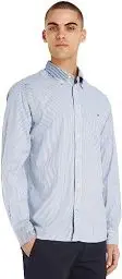 Produktbild: Tommy Hilfiger CORE 1985 FLEX OXF STP RF SHIRT Freizeithemden Herren, Blau (Carbon Navy / White), L