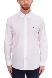 Produktbild: Tommy Hilfiger Herren Hemd Core Flex Langarm, Weiß (White), XXL