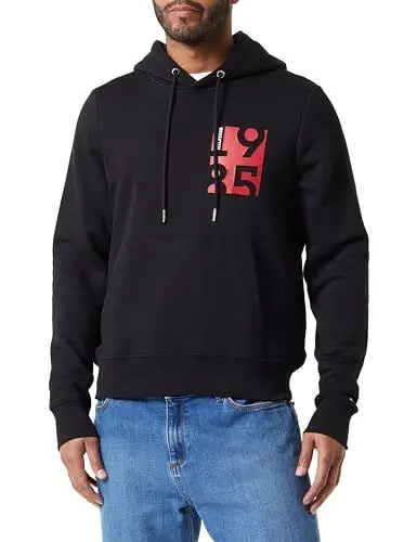 Produktbild: Tommy Hilfiger Herren T-Shirt Kurzarm Rundhalsausschnitt, Schwarz (Black), XS