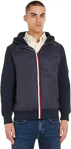 Produktbild: Tommy Hilfiger Herren Hoodie Zipper, Blau (Desert Sky), L