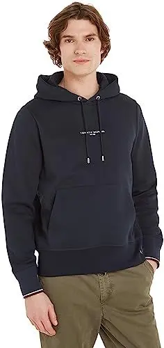Produktbild: Tommy Hilfiger Herren Hoodie mit Kapuze, Blau (Desert Sky), L