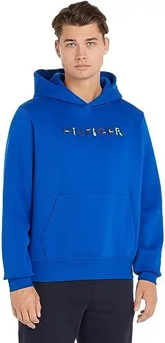 Produktbild: Tommy Hilfiger Herren Hoodie mit Kapuze, Blau (Ultra Blue), L