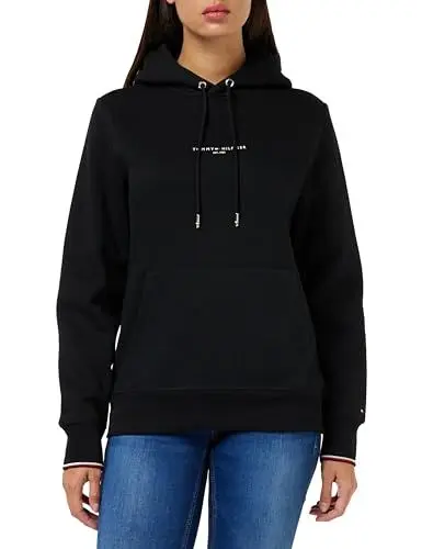 Produktbild: Tommy Hilfiger Herren Hoodie mit Kapuze, Schwarz (Black), L