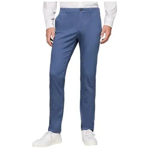 Produktbild: Tommy Hilfiger Herren Hose Bleecker Printed Structure Chino, Blau (Aegean Sea), 30W/30L