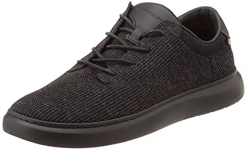 Produktbild: Tommy Hilfiger Herren Hybrid Sneaker Knit Hybrid Shoe Schuhe, Schwarz (Black), 40 EU