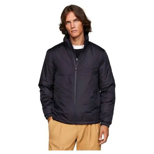 Produktbild: Tommy Hilfiger Herren Jacke Portland Stand Collar Jacket Übergangsjacke, Blau (Desert Sky), M