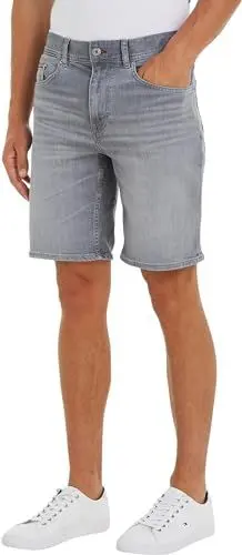 Produktbild: Tommy Hilfiger Herren Jeans Shorts Brooklyn mit Stretch, Grau (Tucket Grey), 36W