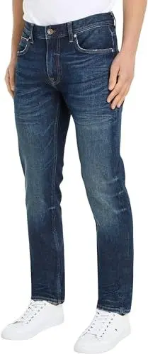Produktbild: Tommy Hilfiger Herren Jeans Straight Denton Straight Fit, Blau (Three Years South), 33W / 32L