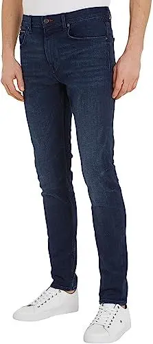 Produktbild: Tommy Hilfiger Herren Jeans Tapered Stretch, Blau (Nepon Indigo), 34W / 32L