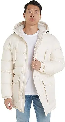 Produktbild: Tommy Hilfiger Herren Parka Winter, Beige (Weathered White), L