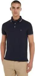 Produktbild: Tommy Hilfiger Herren Poloshirt Kurzarm 1985 Rwb Tipped Slim Polo Slim Fit, Blau (Desert Sky), S