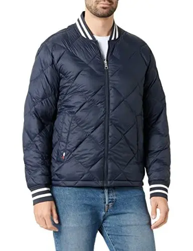 Produktbild: Tommy Hilfiger Herren Reversible Varsity Bomber MW0MW27587 Gepolsterte Jacken, Blau (Desert Sky), 3XL
