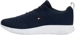 Produktbild: Tommy Hilfiger Herren Runner Sneaker Corporate Knit Rib Runner Sportschuhe, Blau (Desert Sky), 42 EU