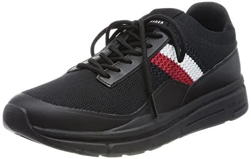 Produktbild: Tommy Hilfiger PREMIUM LIGHTWEIGHT RUNNER KNIT Runner Sneaker Herren, Schwarz (Black), 40 EU