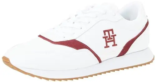 Produktbild: Tommy Hilfiger Herren Runner Sneaker Sportschuhe, Weiß (White), 44 EU