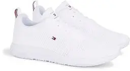 Produktbild: Tommy Hilfiger CORPORATE KNIT RIB RUNNER Runner Sneaker Herren, Weiß (White), 40 EU
